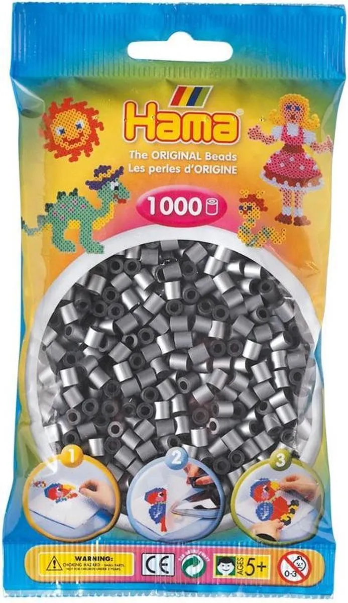 Hama Midi Zilver Strijkparels - 1.000 Stuks