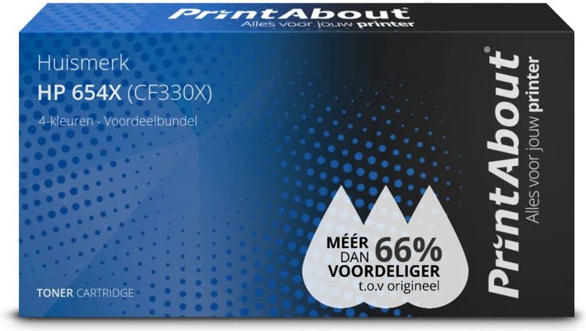 PrintAbout CF330X-PA2 Toner 4-kleuren - 72.000 pagina's