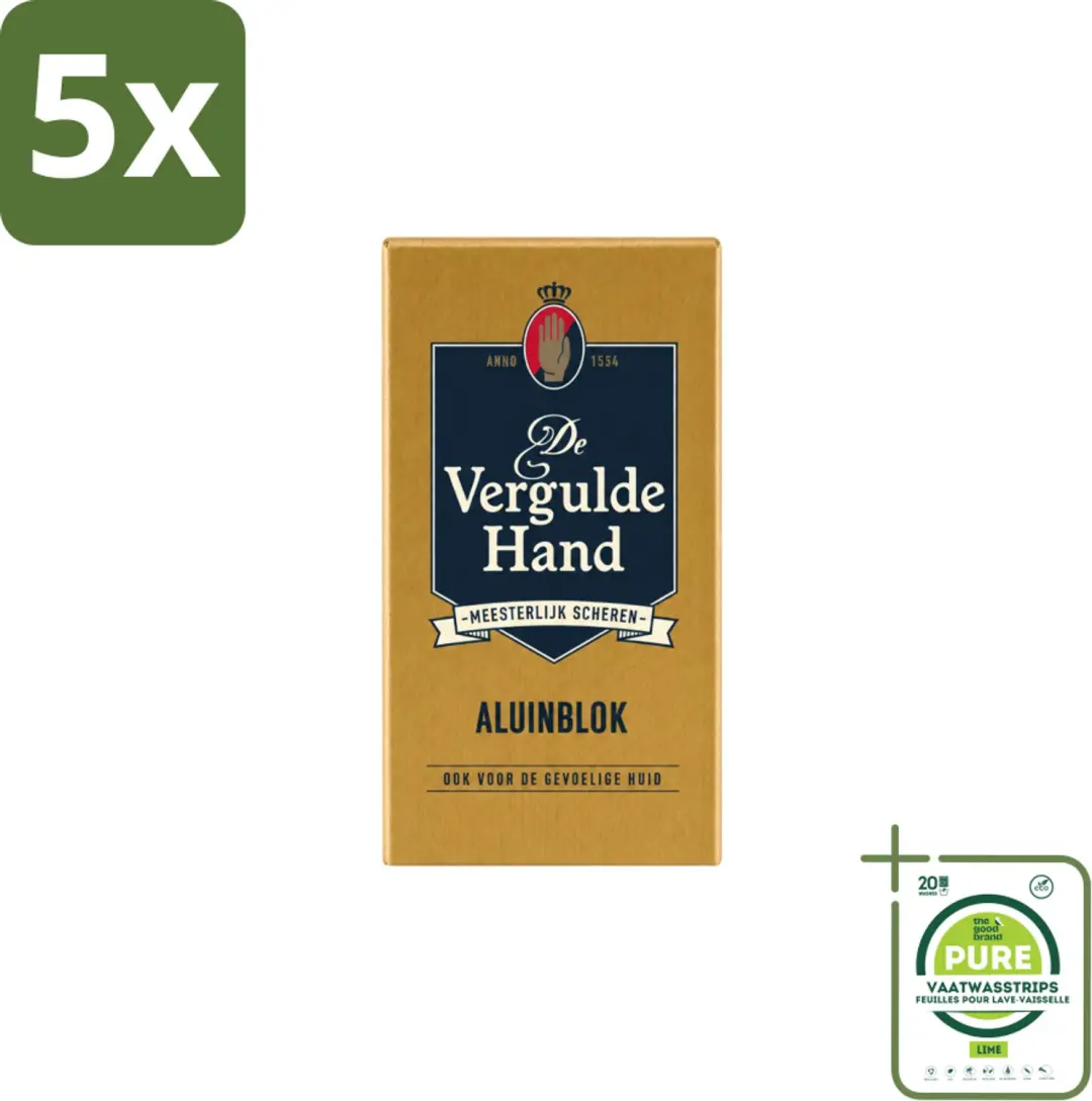 5 x Vergulde Hand