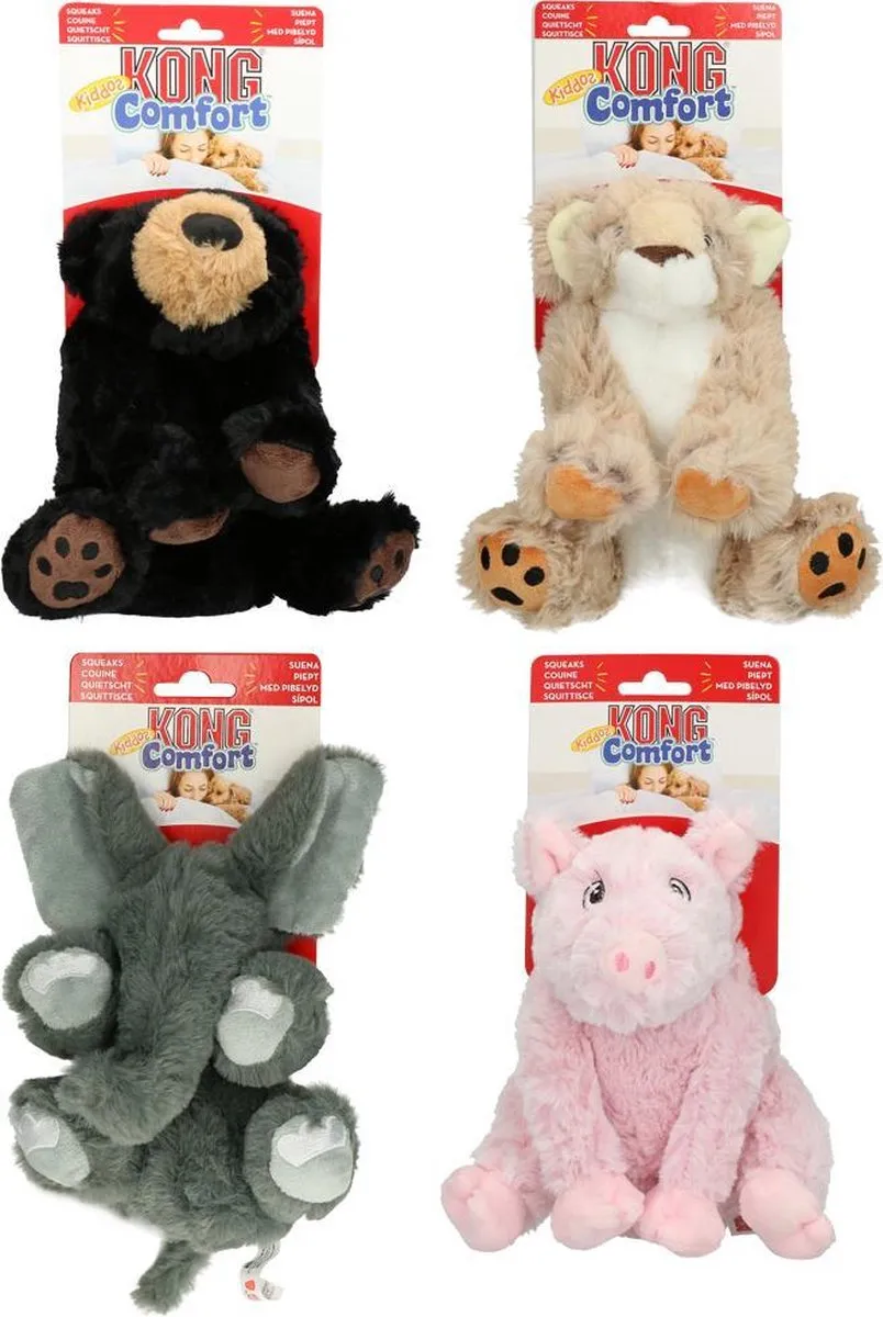 KONG Comfort Kiddos Pig Hondenspeelgoed S - Roze