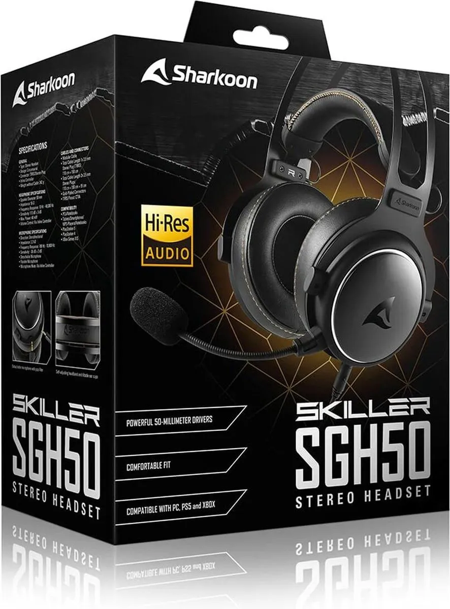 Sharkoon SKILLER SGH50 Headset - Bedraad - Zwart