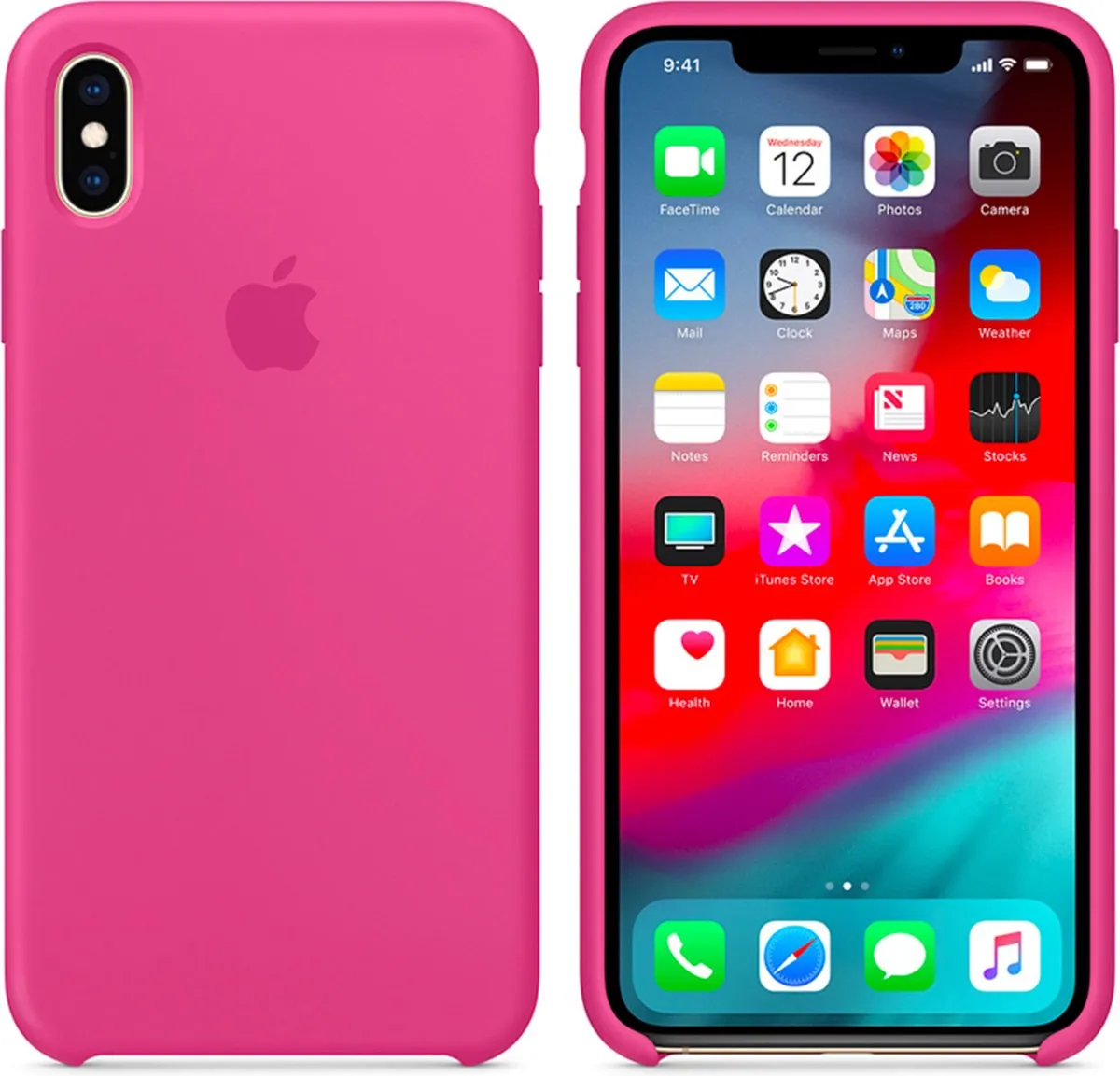 Apple iPhone Xs Max Siliconen Hoesje MW972ZM/A - Roze