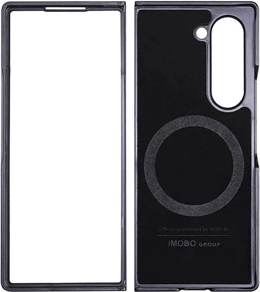 Audi Synthetic Leather MagSafe Hoesje - Samsung Galaxy Z Fold 6 - Zwart