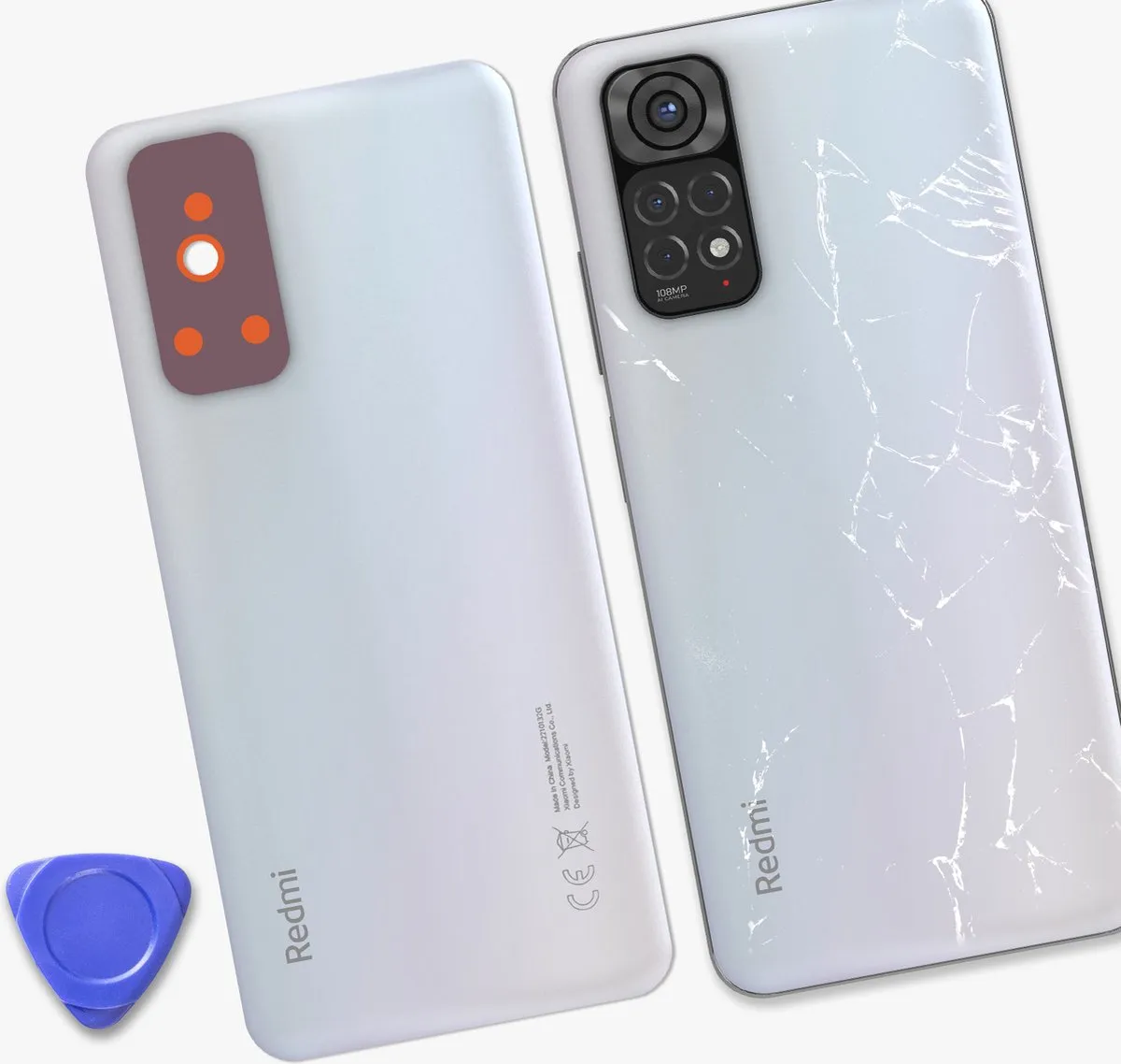 Xiaomi Redmi Note 11S 4G Achterglas - Wit