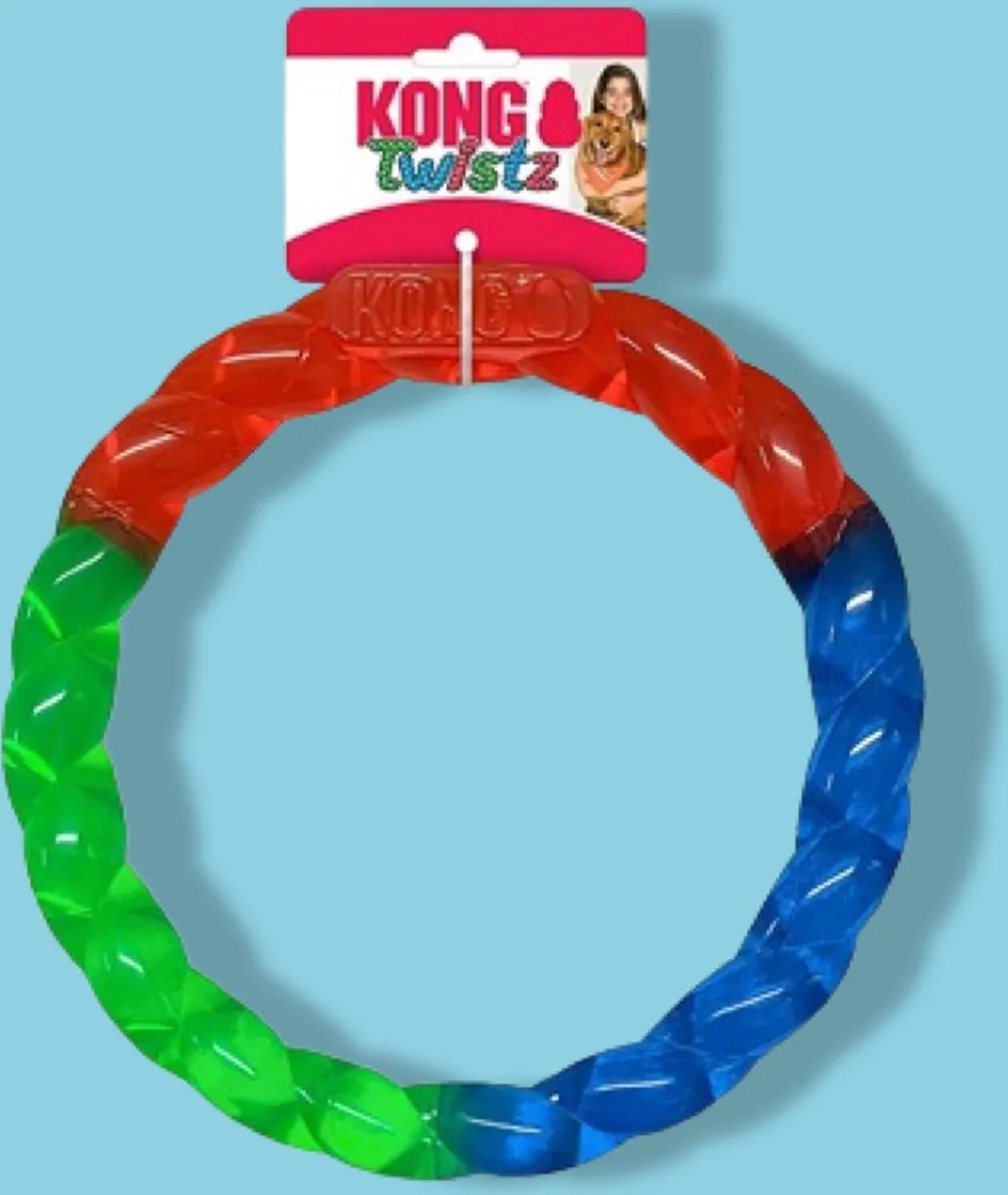 KONG Twistz Ring S - Blauw/Groen/Rood