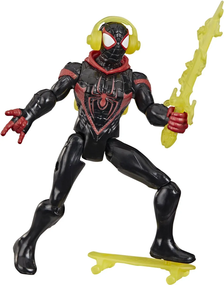 Marvel Spider-Man ActionVerse Miles Morales Actiefiguur - Zwart - afbeelding 6 van 6