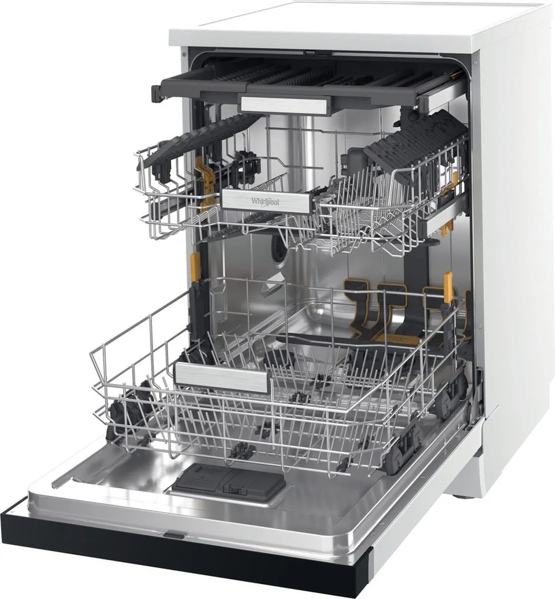 Whirlpool W7F HS41 Vaatwasser 15 Couverts - Wit/Zwart