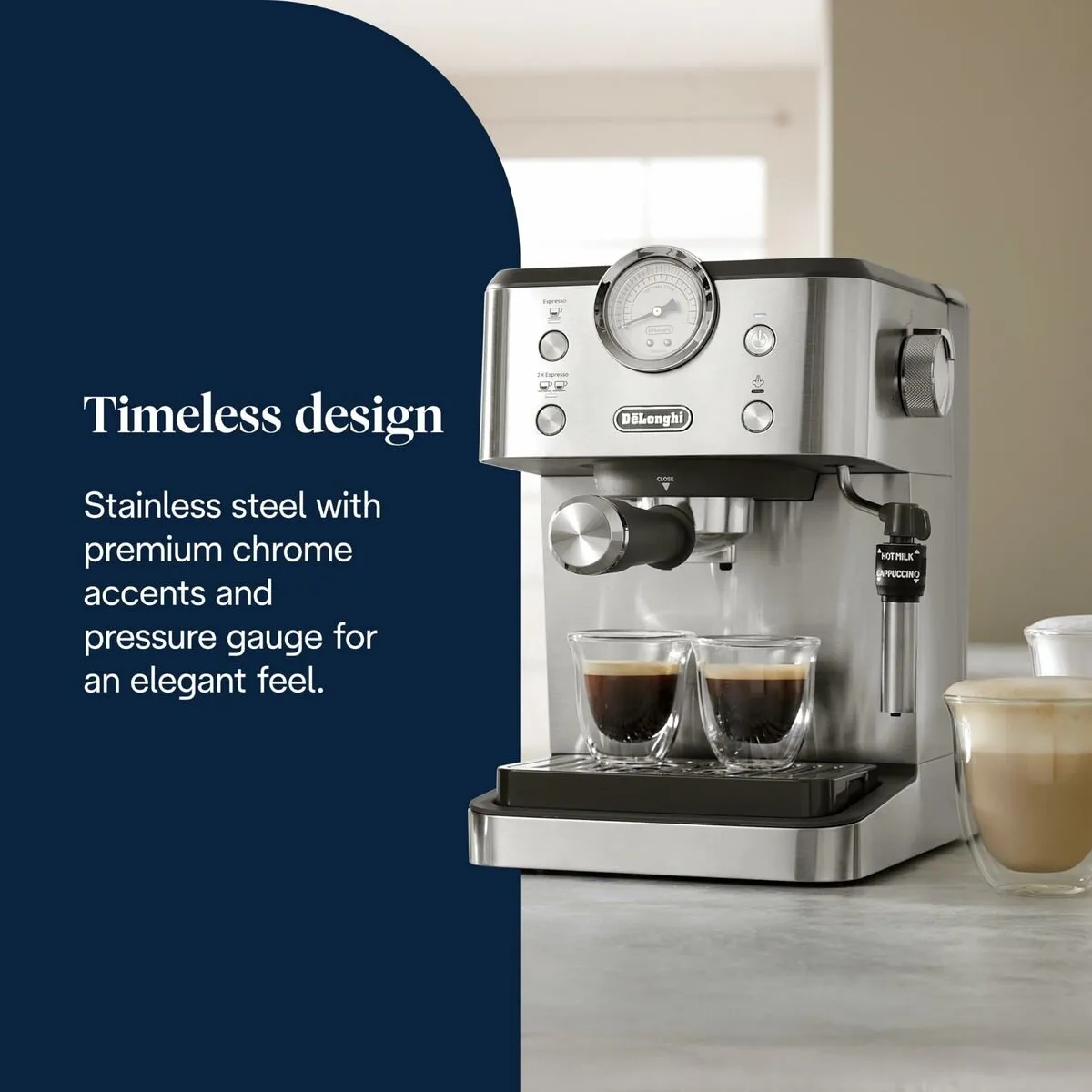 De'Longhi EM450.M Pistonmachine - 2 Kopjes - 1,7L