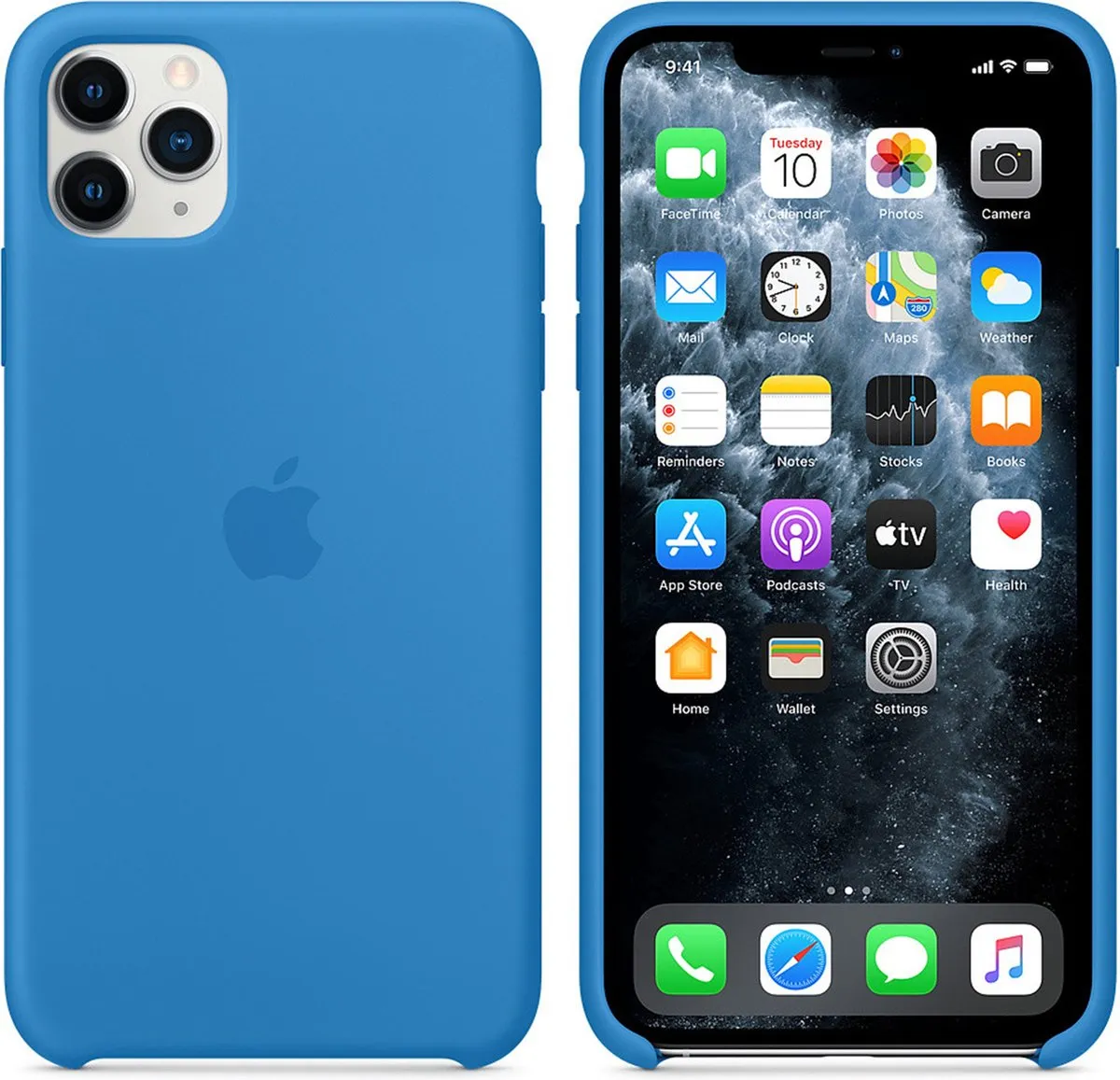 Apple Siliconen Hoesje iPhone 11 Pro Max - Diepblauw - afbeelding 6 van 6