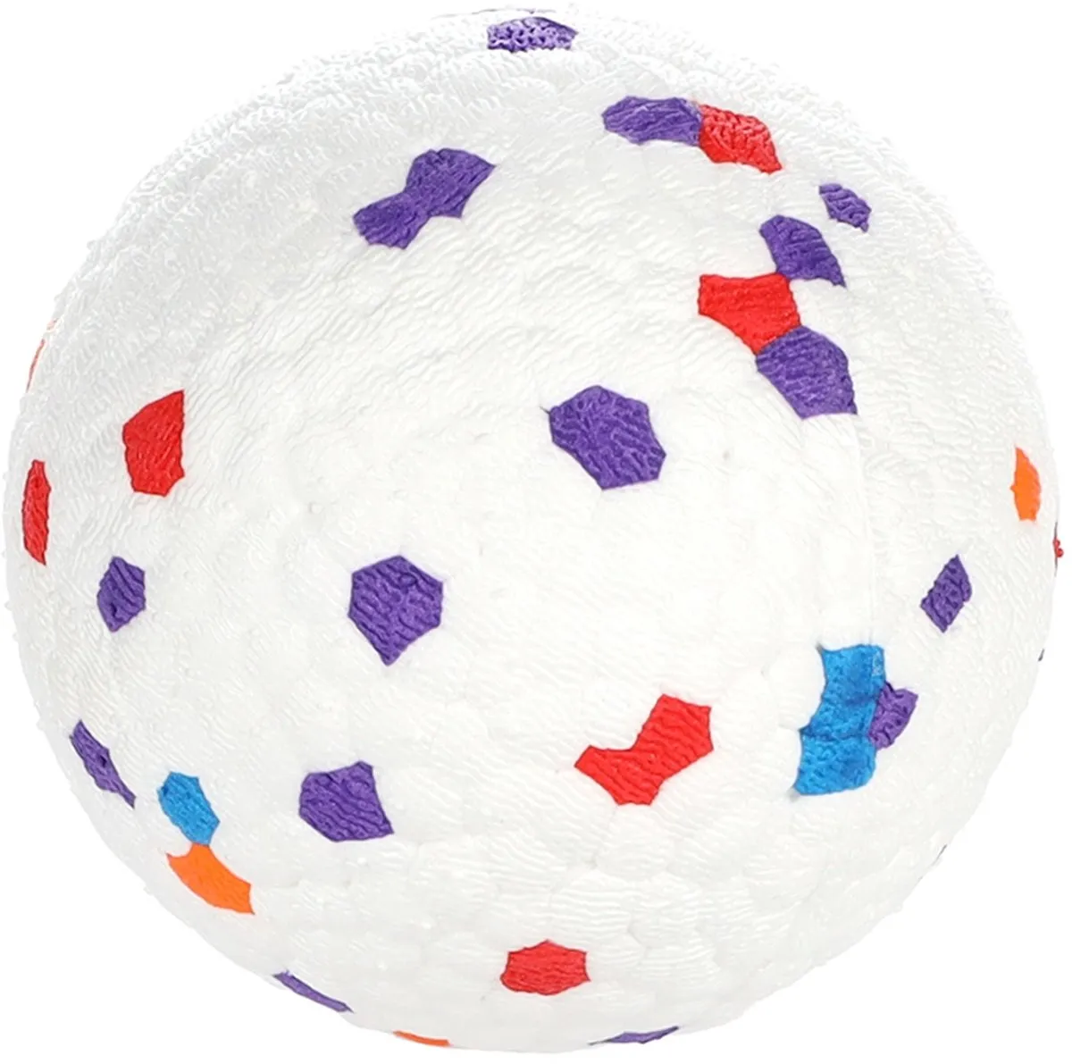 Flamingo Kona Speelgoed Hond - Wit/Geel 7cm