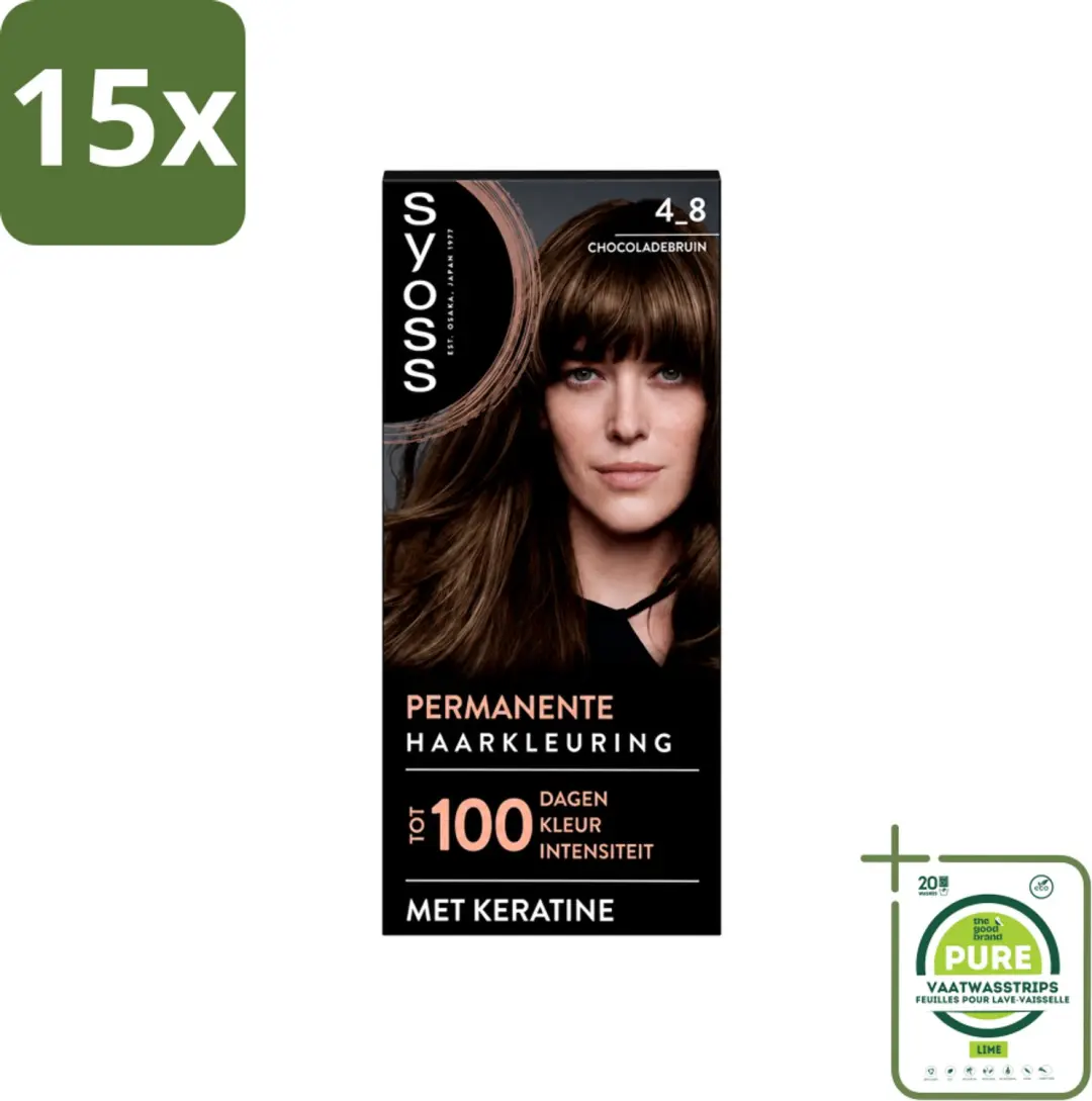 15 x SYOSS Permanent Coloration 4-8
