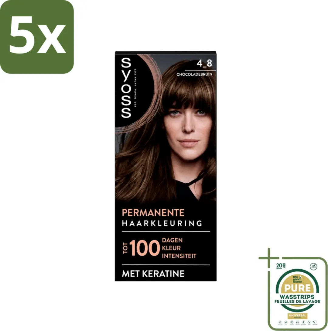 5 x SYOSS Permanent Coloration 4-8