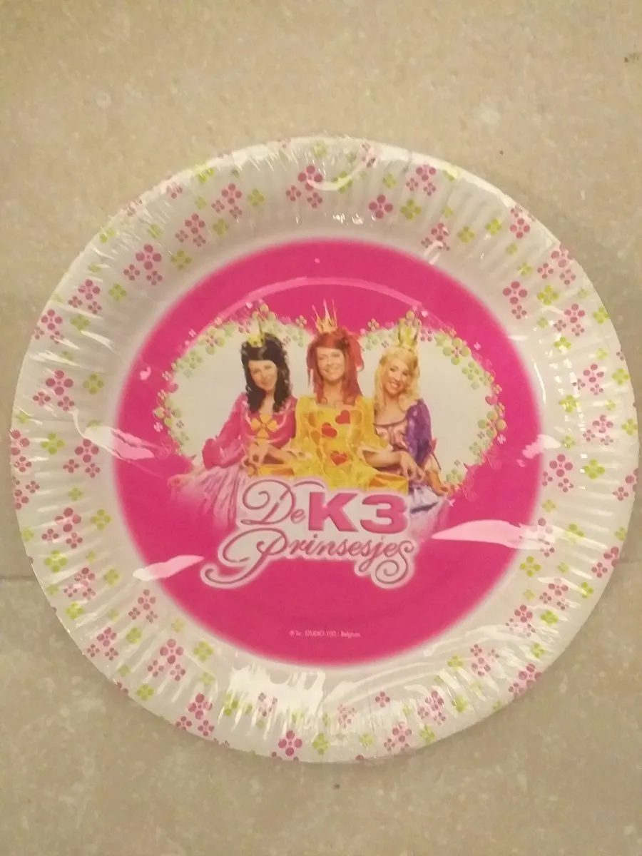K3 Prinsesjes Wegwerp Bord