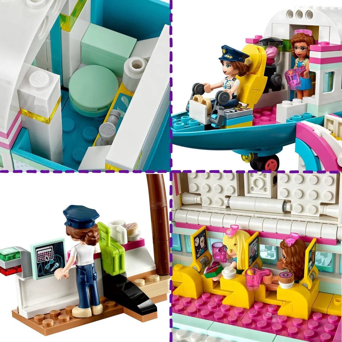 LEGO Friends Heartlake City Vliegtuig 41429 - 3 Minifiguren
