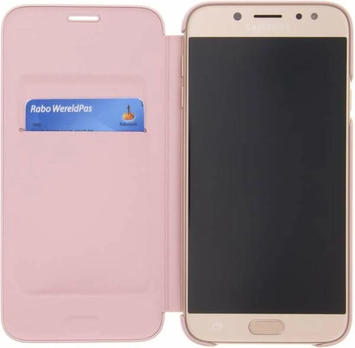 Samsung Galaxy J7 Wallet Cover 1379 - Roze