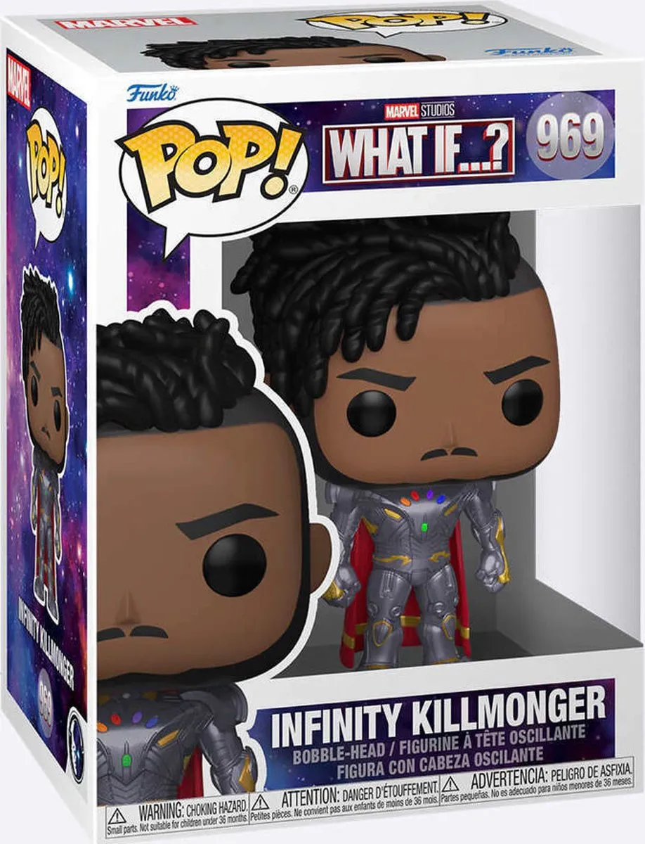 Marvel Funko POP! What If...? Infinity Killmonger - 9cm - Multicolor