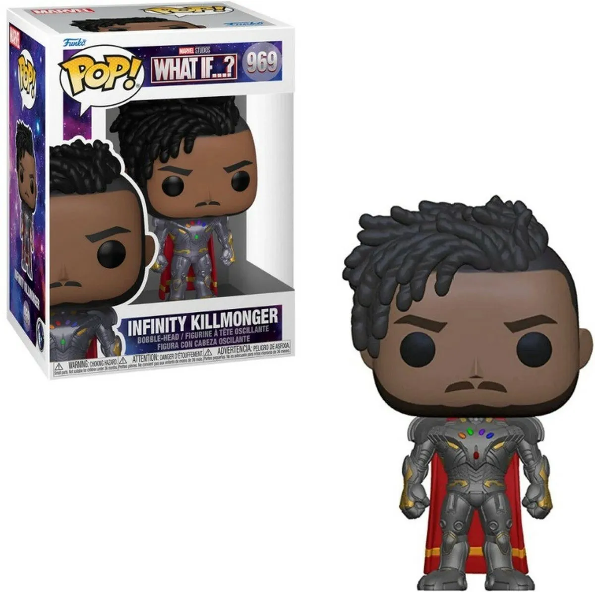 Marvel Funko POP! What If...? Infinity Killmonger - 9cm - Multicolor