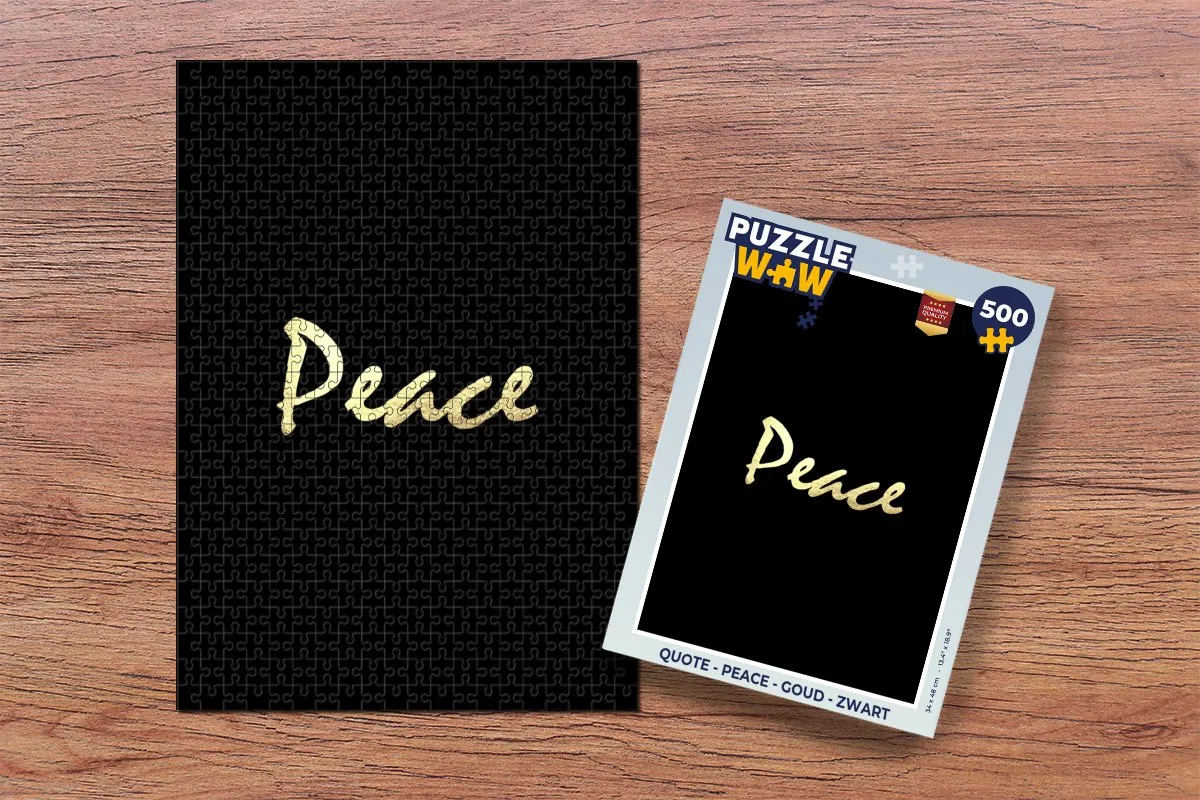 PuzzleWow Peace Legpuzzel 500 Stuks - Multicolor