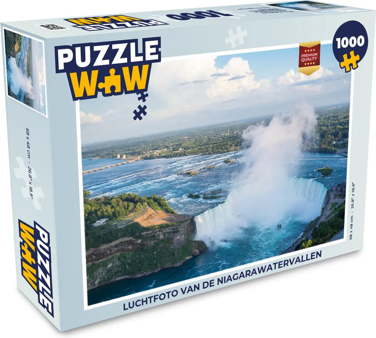 PuzzleWow Niagarawatervallen Legpuzzel 1000 Stuks