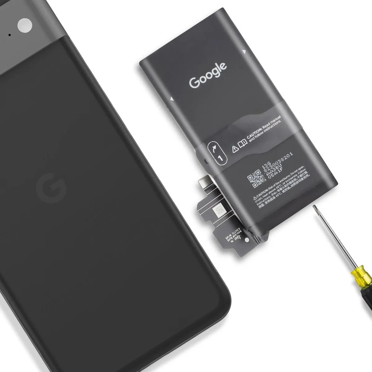 Google Pixel 8 Interne Batterij GS35E - 4575mAh - Zwart