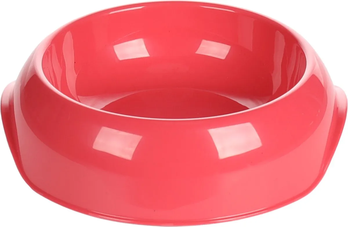 Flamingo Muk Eet- en Drinkpot Honden - 380ml - Rood