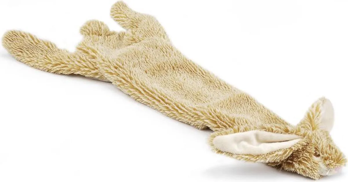 Beeztees Flatino Konijn Bruin Hondenspeelgoed 52x15x3,5cm