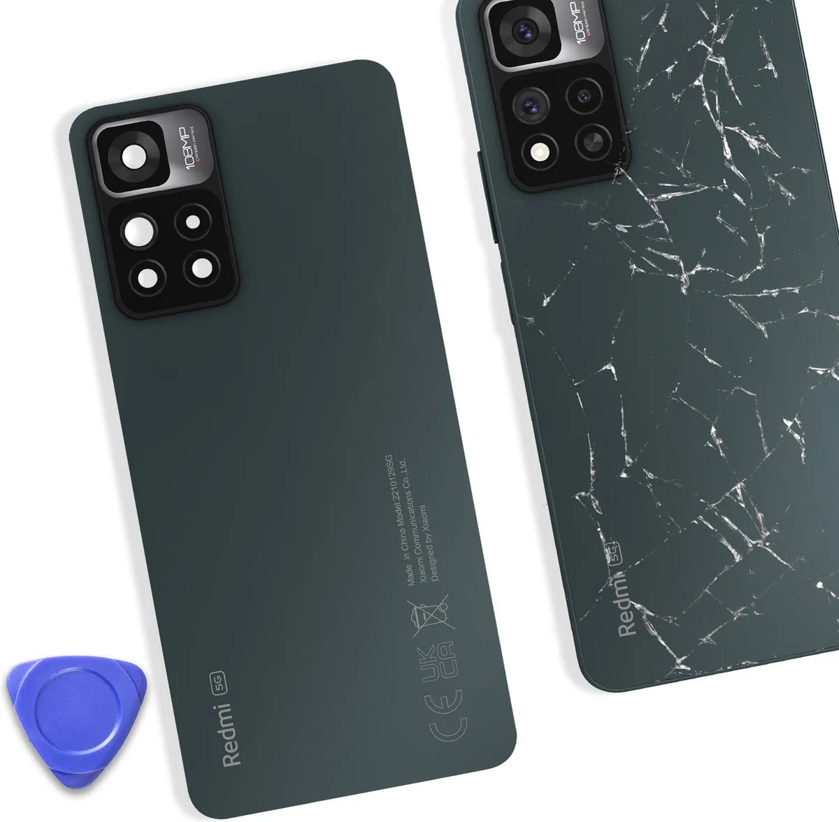 Xiaomi Redmi Note 11 Pro Plus Batterijdeksel - Donkergroen