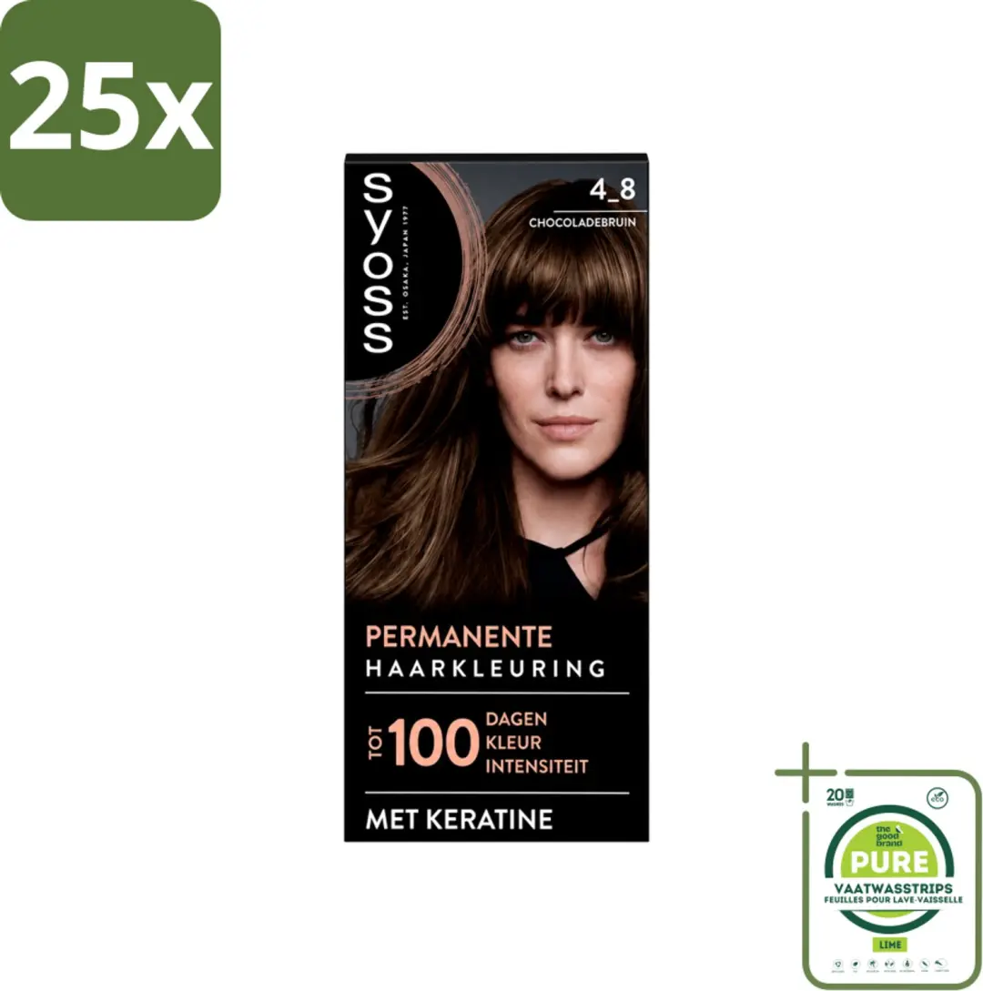 25 x SYOSS Permanent Coloration 4-8