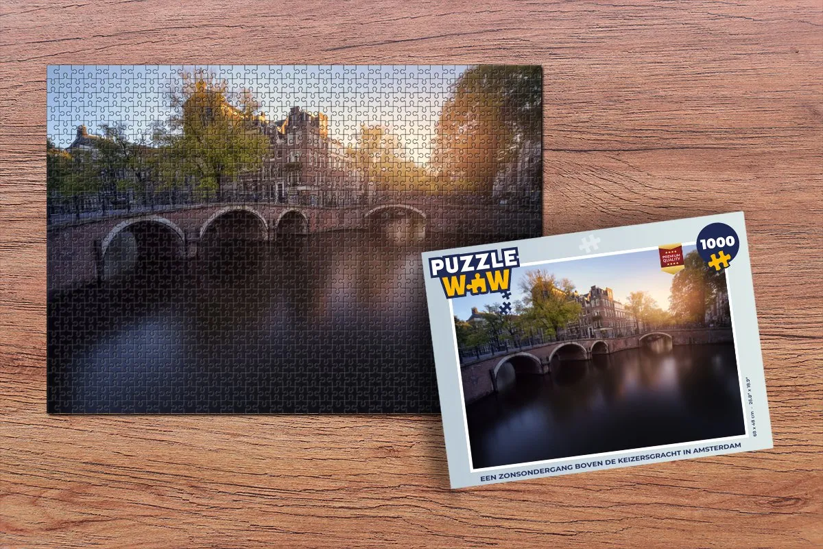 PuzzleWow Legpuzzel Amsterdam Keizersgracht 1000 Stuks