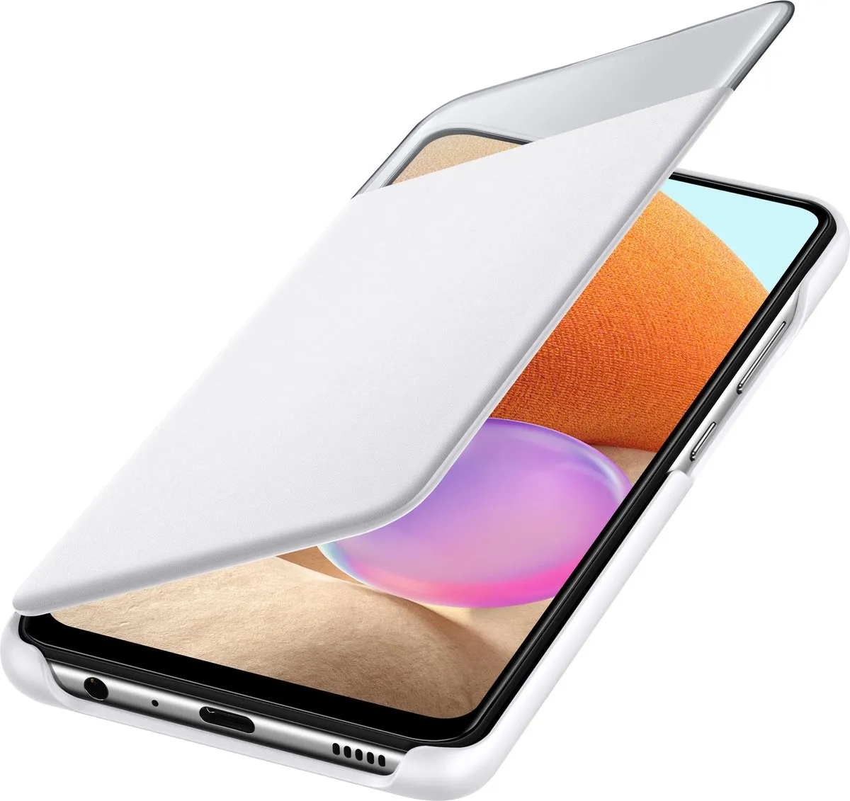 Samsung Smart S View Hoesje EF-EA325PWEGEW - Galaxy A32 4G - Wit