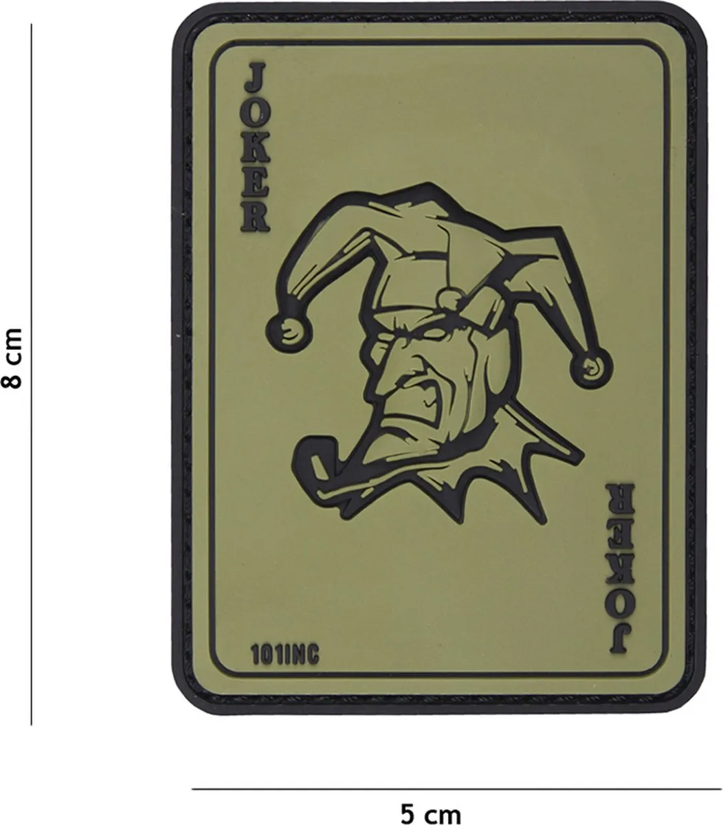 101 Inc Embleem 3D PVC Joker Groen