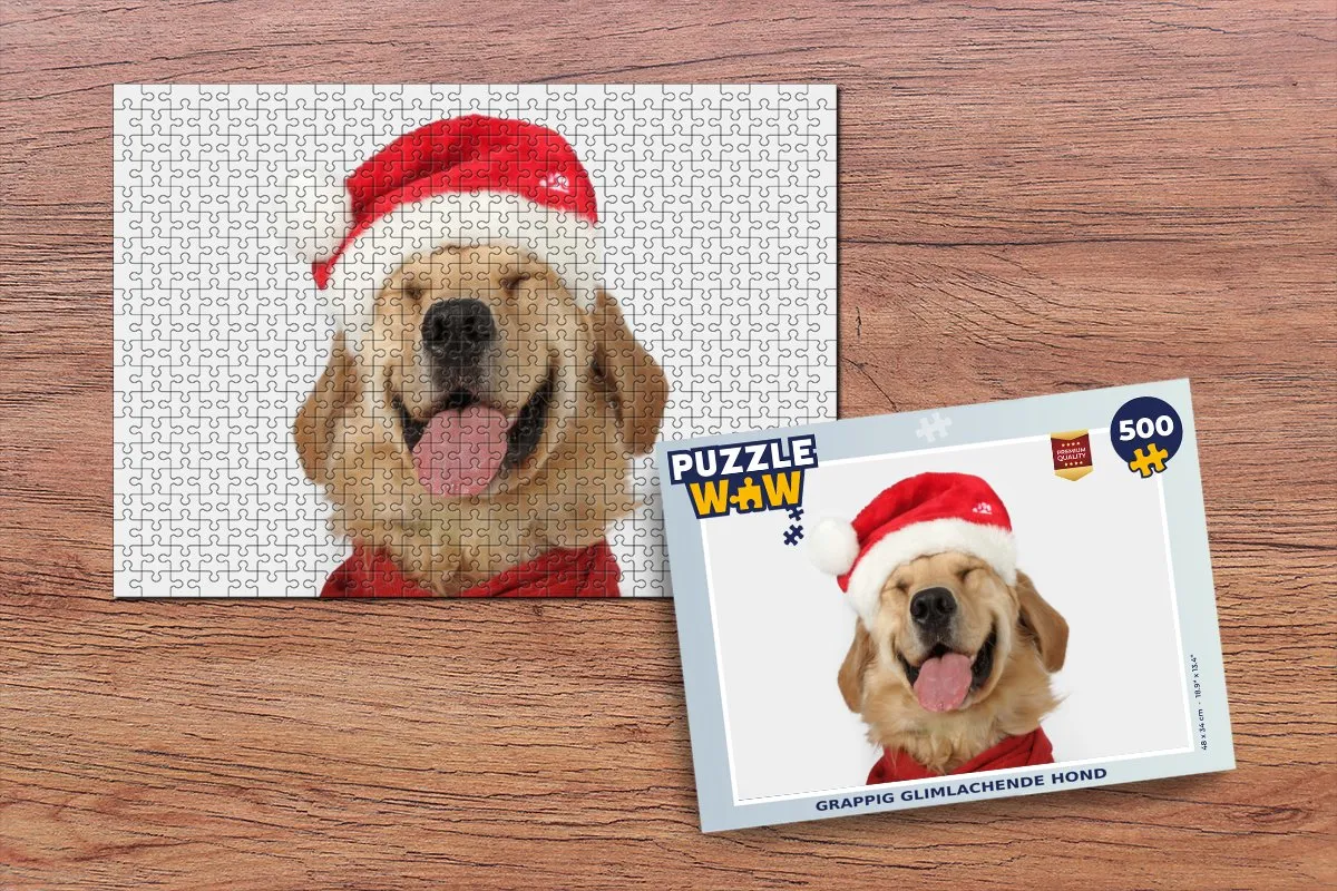PuzzleWow Hond Puzzel 500 Stuks - Multicolor