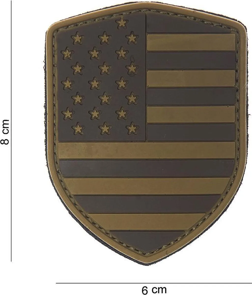 101 Inc Embleem 3D Schild USA Desert Camouflage