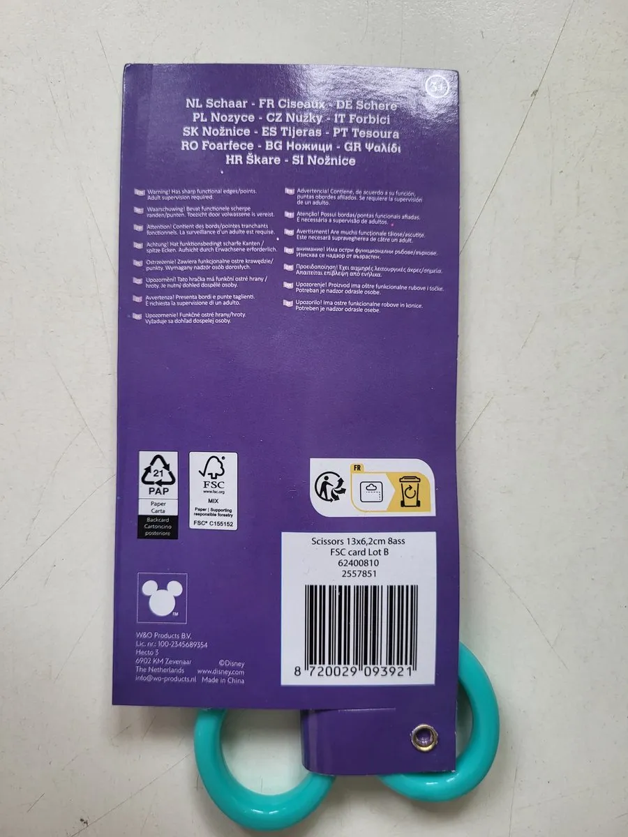 Disney Stitch Kinderschaar - Paars/Turquoise