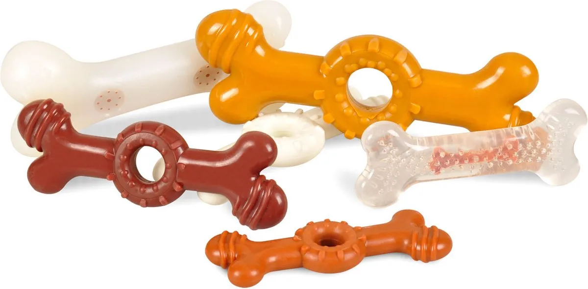 Flamingo TPR Been Hondenspeelgoed Multi - 12 cm