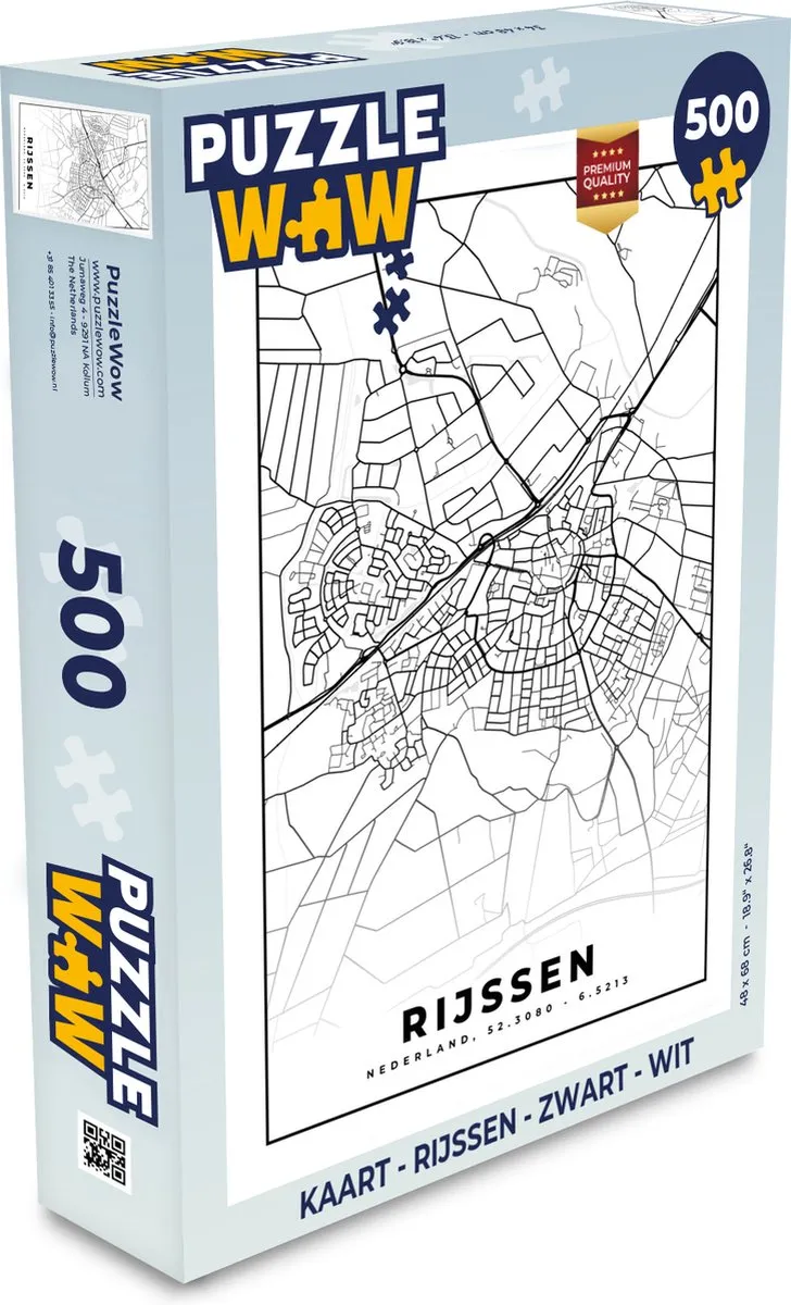 PuzzleWow Rijssen Puzzel 500 Stuks