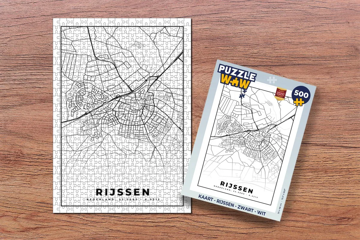 PuzzleWow Rijssen Puzzel 500 Stuks - Multicolor