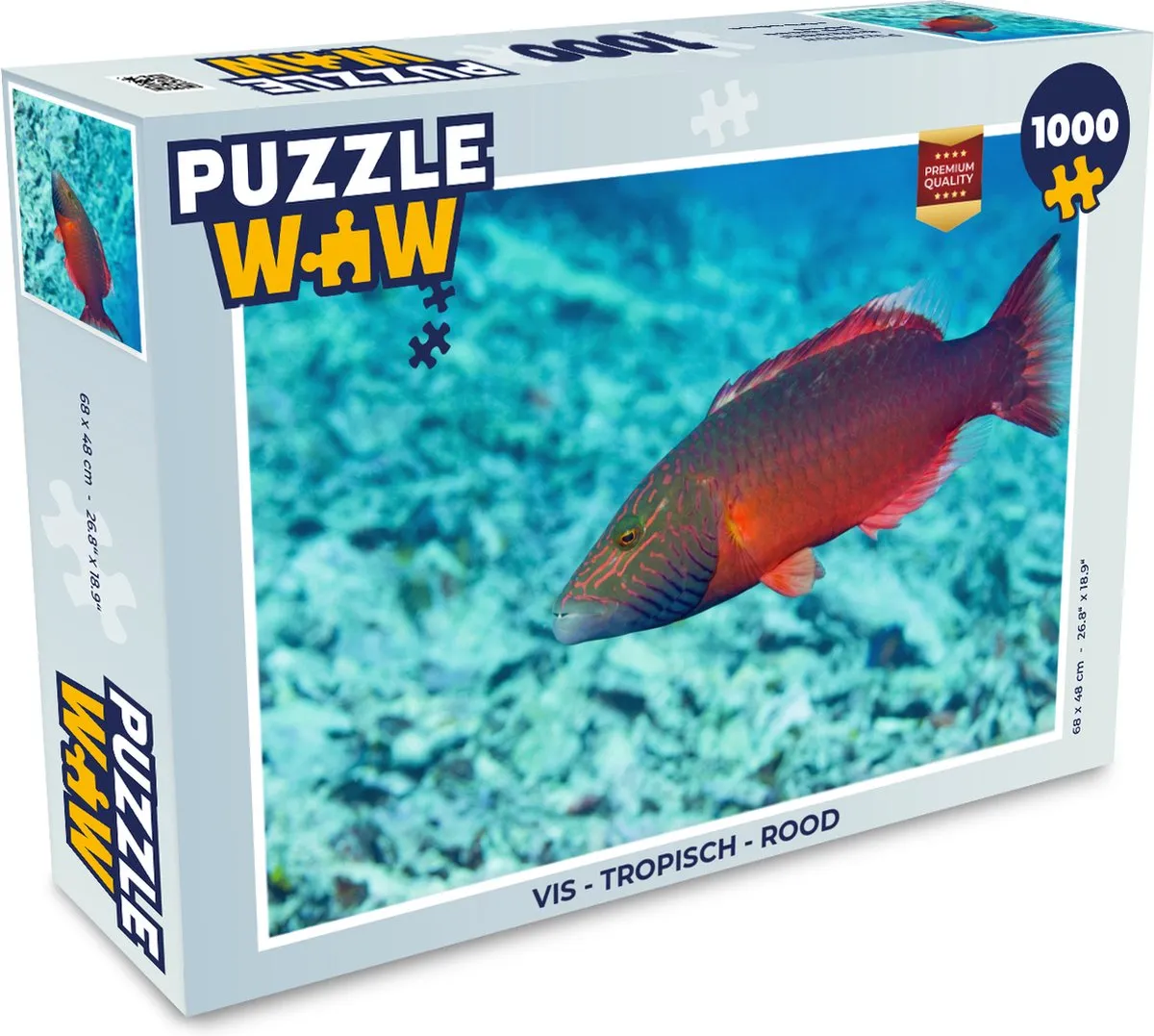 PuzzleWow Vis Tropisch Legpuzzel 1000 Stuks
