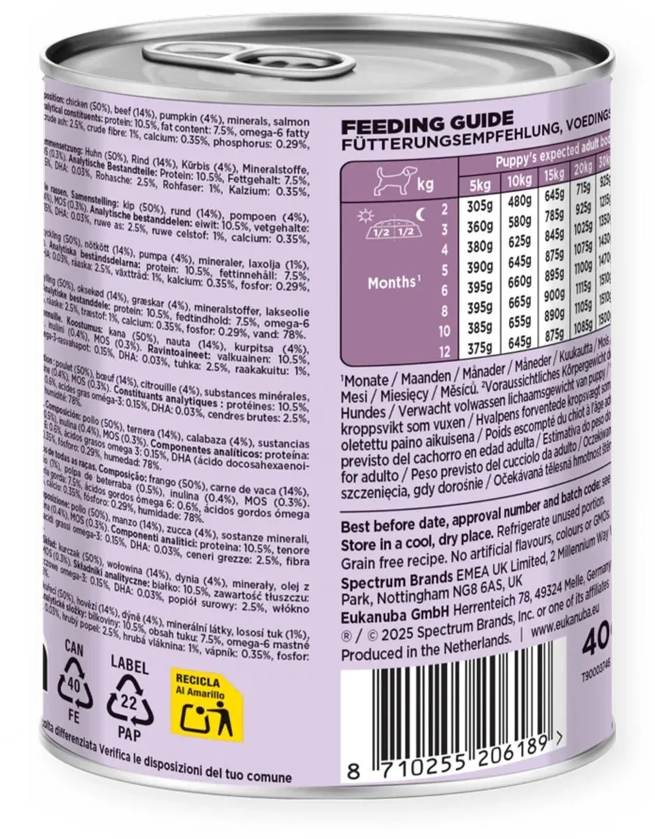 Eukanuba Life Care Nat Puppy Beef & Pumpkin 400g