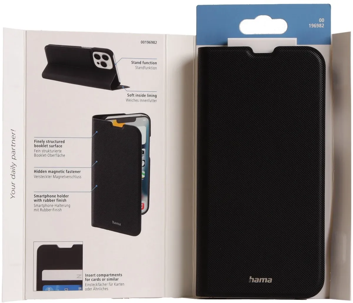 Hama Booklet Slim Pro Hoesje iPhone 13 Pro Max - Zwart