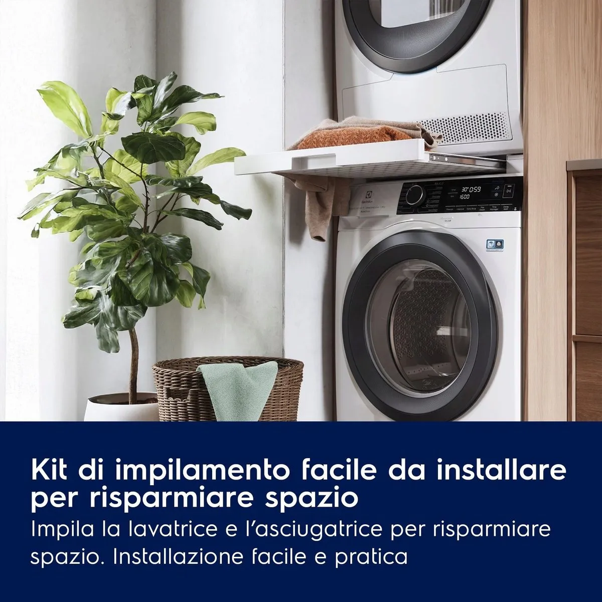 Electrolux E1WYHSK2 Stapelset - Wit