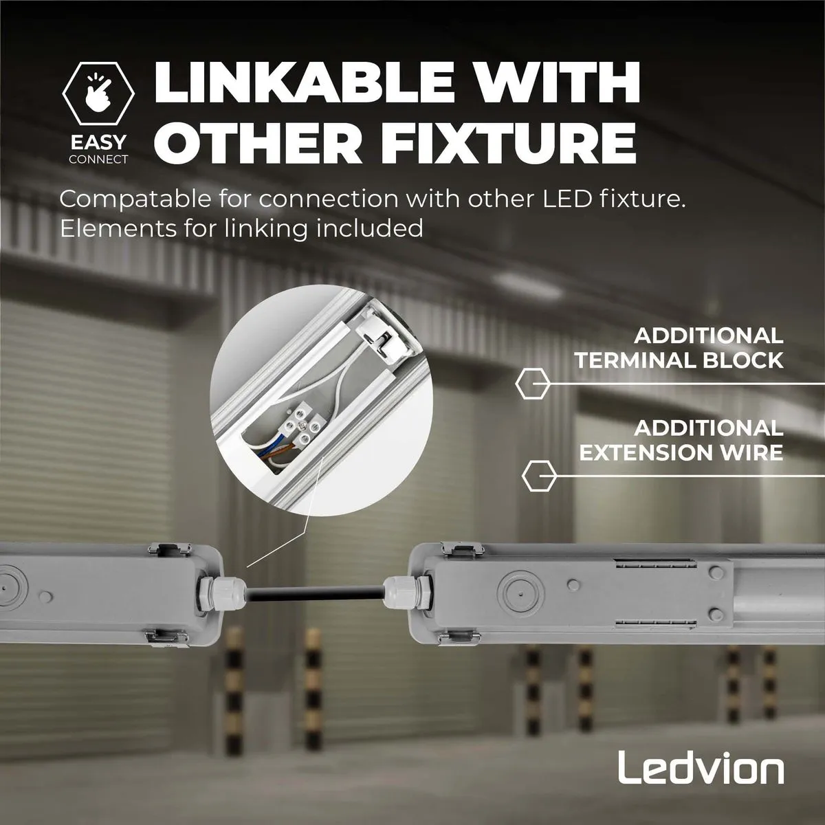 LEDVION LED TL Armatuur 120cm 12W 4000K - Grijs - afbeelding 6 van 6