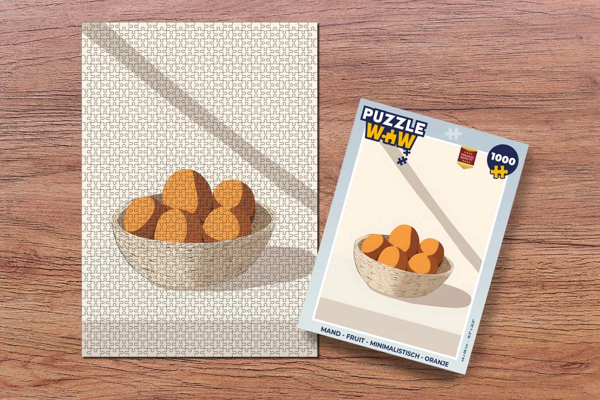 PuzzleWow Fruit Legpuzzel 1000 Stuks - Oranje