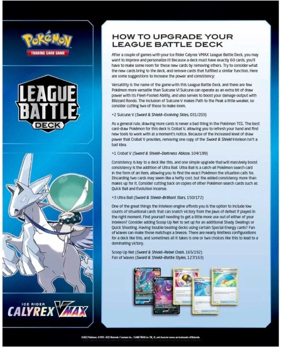 Pokémon League Battle Deck Ice Rider Calyrex VMAX POC865_1 - afbeelding 3 van 5