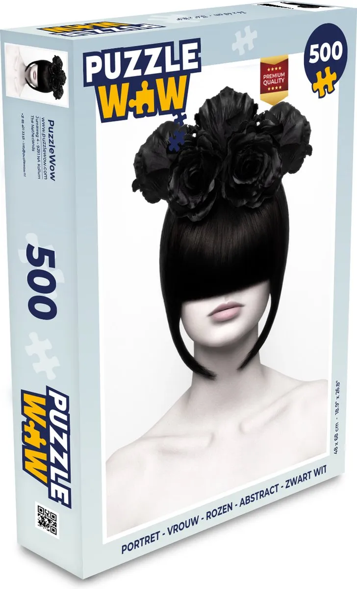 PuzzleWow Portret Rozen Abstract Legpuzzel 500 Stuks