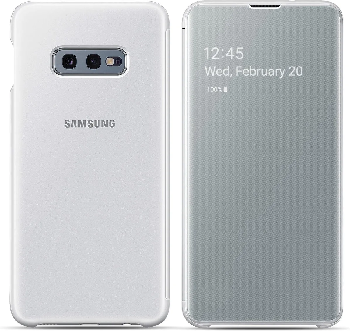 Samsung Clear View Cover - Wit - Galaxy S10e