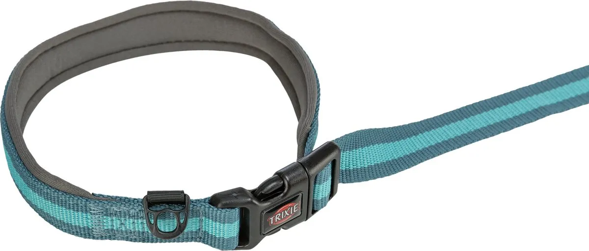 Trixie Jogginglijn Hondenhardlooplijn 133-180cm - Petrol/Aqua
