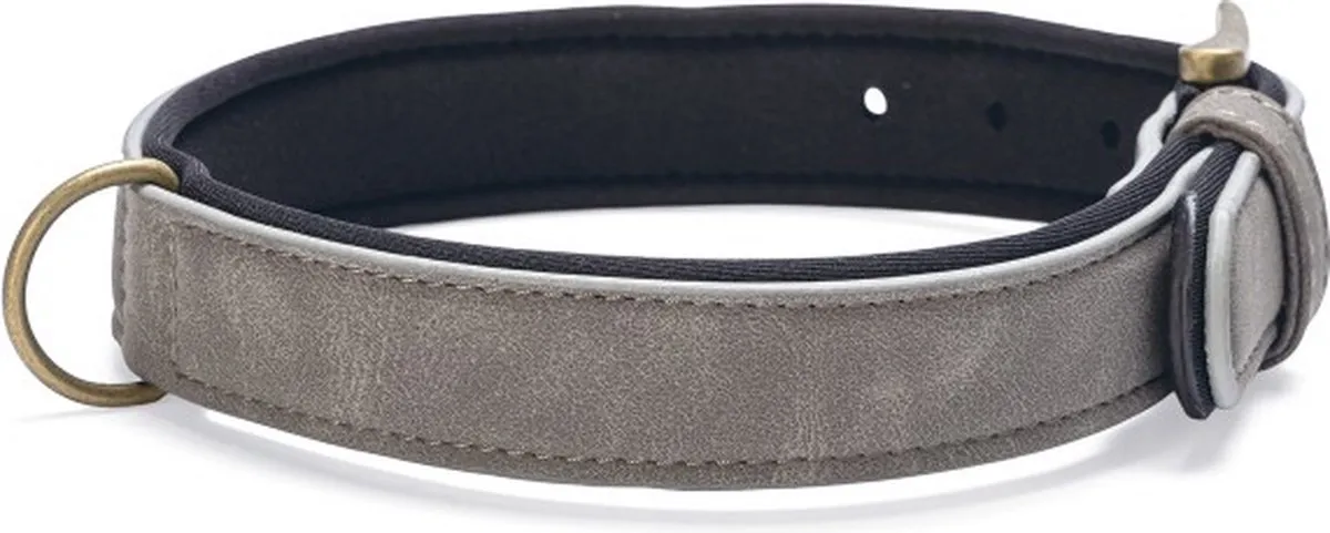 Beeztees Balacron Ax Halsband - 38-48 cm x 25 mm - Grijs