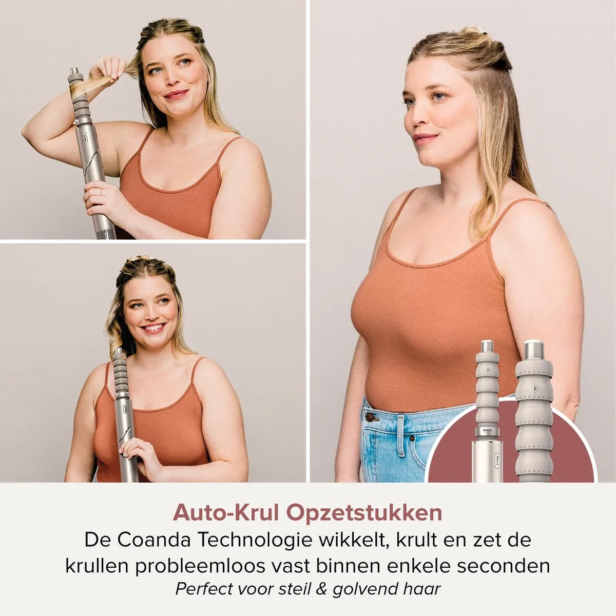 Shark FlexStyle HD426SLEU Multistyler - 4 Temperatuurstanden - Zilver