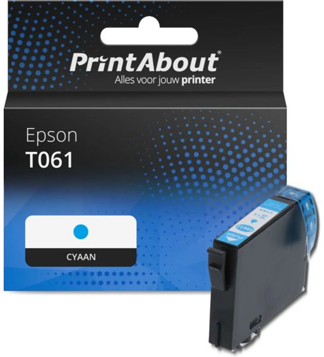 PrintAbout Epson T0612 Cyaan Inktcartridge 15.5ml
